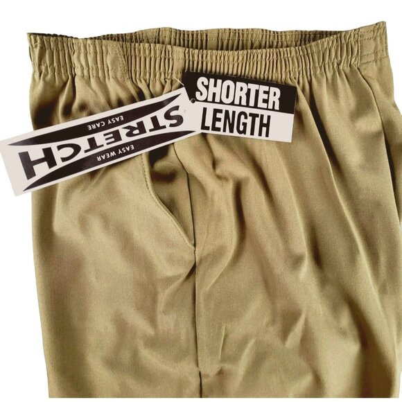 Rebecca Malone Womens Taupe Pants Dressy Stretch Slacks Elastic Sz 8 NWT JH1291 - Picture 3 of 4